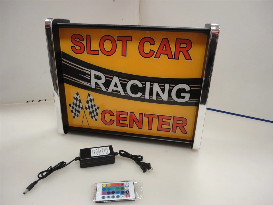 Slot car Racing Center LED Display light sign box - Image 1 of 4