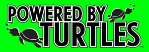 Pegatina de vinilo Powered by Turtles M192 - Imagen 1 de 1