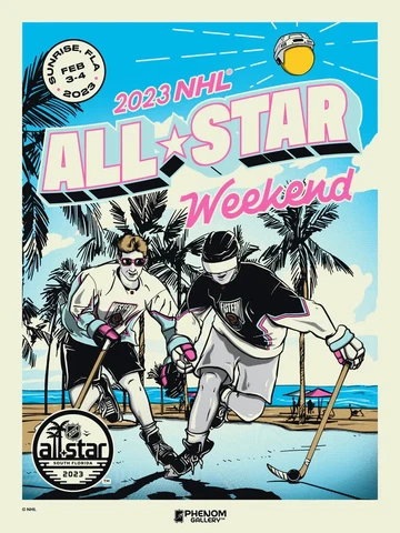 Phenom Gallery NHL 2023 All Star Game 18" x 24" Serigraph Print Cover