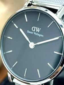 Reloj para mujer Daniel Wellington DW00100218 esfera negra 28 mm malla correa de acero - Imagen 1 de 12