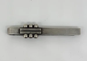 DE COLECCIÓN GEORG JENSEN Dinamarca PLATA ESTERLINA Modernista TIE BAR CLIP BROCHE #61 - Imagen 1 de 7