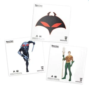 Pegatinas de vinilo de Culture Fly de héroes y villanos de manta negra y Acquaman de héroes y villanos de DC Comics - Imagen 1 de 2