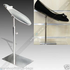 Top Quality Polished Chrome Shoe Retail Show Holder Stand Shop Display - Picture 1 of 2