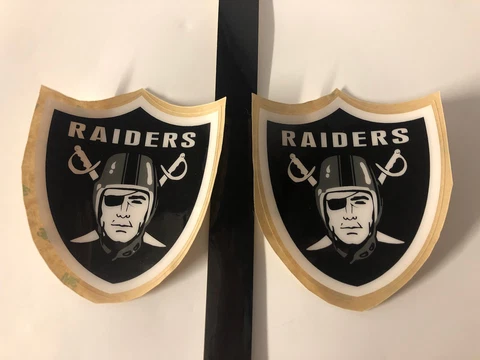 Las Vegas Raiders / Oakland Raiders Full Size Football Helmet decals 20mil 3M Cover
