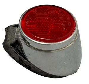 Rückstrahler Poliert mit Alugehäuse, Rot Glass, Steib, - Bild 1 von 6