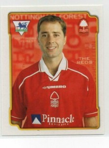 Merlin premier league 1999 football sticker No 405 Ian Woan Nottingham Forest