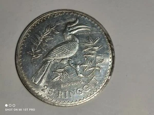 Malaysia 25ringgit silver coin ENGGANG - Picture 1 of 2