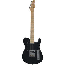 Tagima T-550 Electric Guitar, Maple Fretboard, Black w/ Black Pickguard