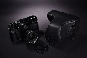 Funda completa de cuero genuino para cámara para FUJIFILM X-PRO2 color negro - Imagen 1 de 9