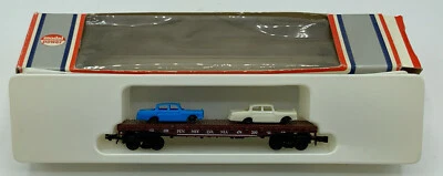 Vintage Model Power Flat Bed Car Hauler With Cars *Box Has Some Shelf Wear - Image 1 of 4
