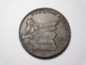 1791 GLASGOW SCOTLAND 1/2 HALF PENNY COIN CONDER TOKEN - Picture 1 of 13