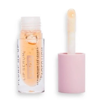 MAKEUP REVOLUTION Rehab Plump Me Up Lip Serum Orange Glaze (4.6ml) NEW BNIB - Image 1 of 2