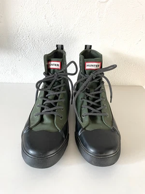 Hunter x Target Green and Black High Top Canvas Sneakers/Boots Men’s 7 Women’s 9 - Image 1 of 4