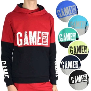 Boys Kids Hoodie Hooded Jumper Sweatshirt Sweater Sweat Jacket Pullover 30043 - Picture 1 of 28