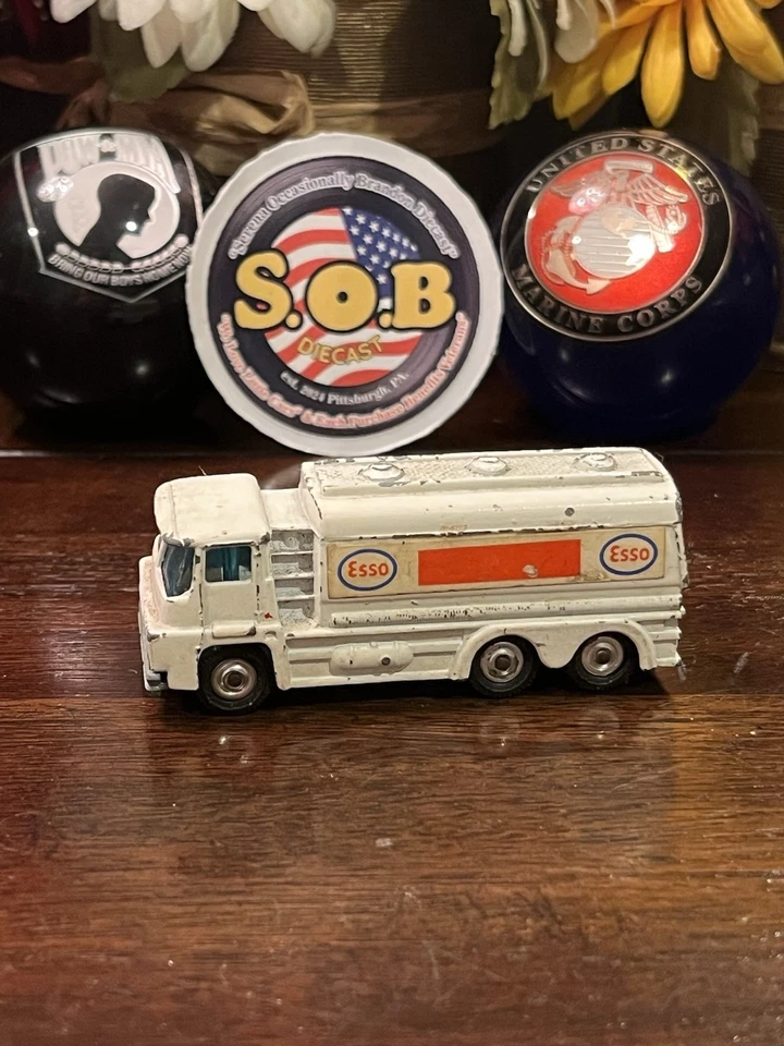 Corgi Juniors Esso Tanker Fuel Truck White Diecast Used EX Condition - Image 1 of 4