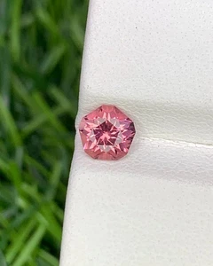 Natural Pink Tourmaline 0.58 Carat 5.3x5.3 MM Fancy Cut Faceted Gemstone - Picture 1 of 3