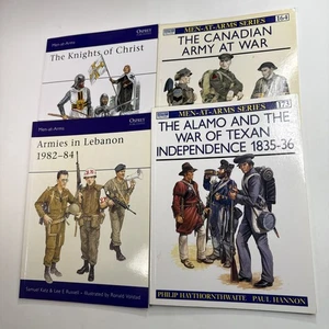 Osprey MEN AT ARMS Series 4 Book Lot 155 164 165 173 Alamo Knights Of Christ - Picture 1 of 9