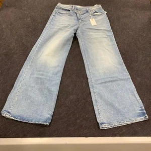 GOOD AMERICAN Good Ease Relaxed Double Button Jeans Women's Size 10 - Picture 1 of 8