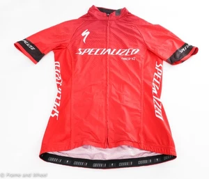 Specialized Racing Short Sleeve Cycling Jersey M polyester women red white - Picture 1 of 3