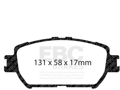 For 2006 Lexus GS300 Brake Pad Set Front EBC 69646SZPS - Image 1 of 4
