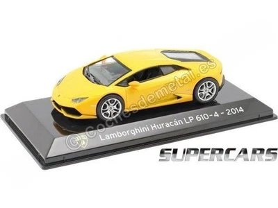 2014 Lamborghini Huracan LP610-4 Coupe "SuperCars" Amarillo 1:43 Editorial Salva - Imagen 1 de 4