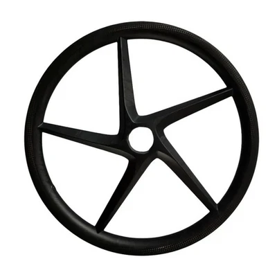 16 Inch 5 Spokes Wheel 25mm with 23mm Depth Carbon Road Bicycle Fiber Wheels - Image 1 of 4