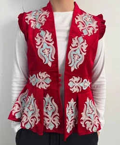 Kazakh Kyrgyz style handmade Vest - Picture 1 of 4