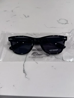NWT Unisex Sunglasses Lucky Brand Dusk Black/Black 51/23/145 - Image 1 of 3