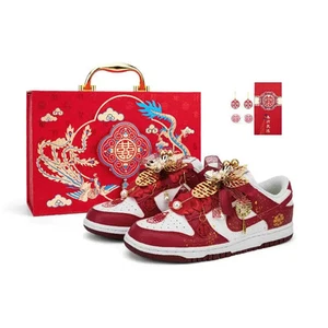 【Customize】Nike Dunk Low Next Nature White Gym Red Womens-DN1431-101 - Picture 1 of 7