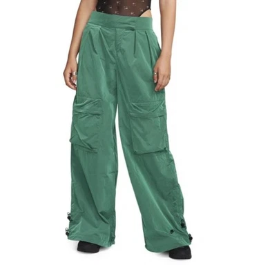 Nike Tech Pack водонепроницаемый отпугиватель грузовой брюки нейлона широкие ноги новый зеленый женщин 3XL - Изображение 1 из 4