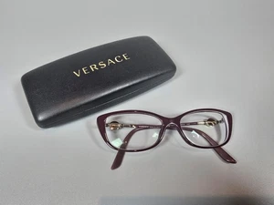 Montatura occhiali da vista Versace solo mod 3206 5105 ROSSO 52 15 140 occhio di gatto con custodia - Foto 1 di 12