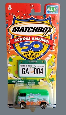 Matchbox  VW PANEL TRANSPORTER  Green Across America 50 Birthday Series Georgia - Image 1 of 4