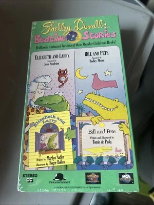 SEALED Shelley Duvall's Bedtime Stories VHS Elizabeth Larry Bill Pete Watermarks Foto 1 de 4
