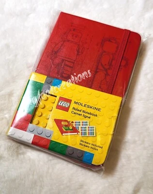 RARE 2014 Red MOLESKINE LEGO Limited Edition Ruled Notebook BRAND NEW Sealed - Image 1 of 4