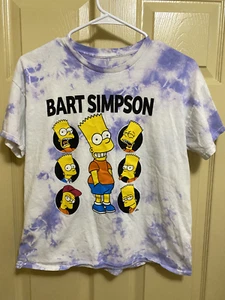 Bart Simpson T Shirt 90s Style Youth XL (14/16) Retro tie-dye Simpsons - Picture 1 of 4