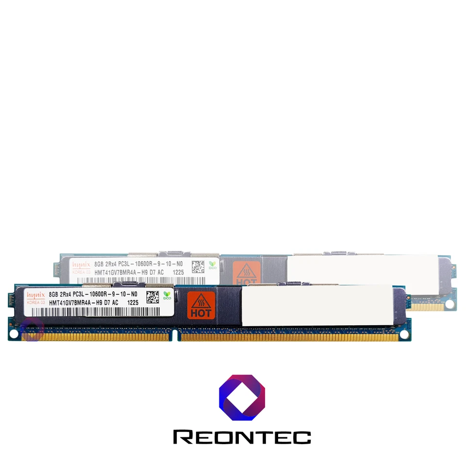 8GB SERVER RAM HYNIX PC3L-10600R DDR3L HMT41GV7BMR4A-H9 2Rx4 Memoria - Immagine 1 di 1