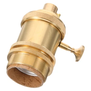 Retro Lamp Holder Metal Light Bulb Socket Vintage Lamp Socket Bulb Holder with - Picture 1 of 12