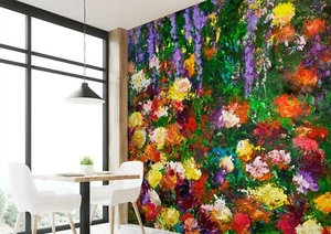 3D Farbe Garten NAM796 Tapete Wandbild Selbstklebend Abnehmbare Allan P Fay - Picture 1 of 11