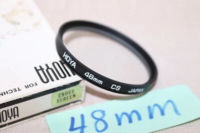 NEW Vtg HOYA 48mm CS CROSS SCREEN Filter Japan 48mm Cross Screen STAR Filter - Image 1 of 4