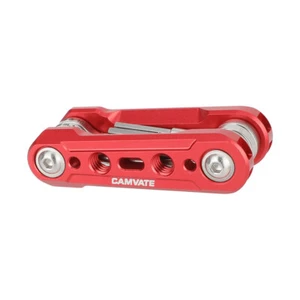 CAMVATE Red Folding 6-in-1 Bicycle Repair Multi-Tool Kit Alex Hub Multifunctiona - Bild 1 von 7
