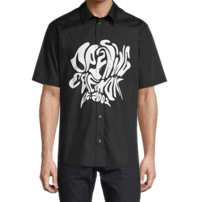 OPENING CEREMONY Oversized Melted Logo Short Sleeve Shirt - Image 1 of 4