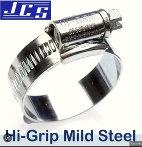 Genuine JCS Jubilee Worm Drive Hose Clip BZP Hose Clamp Pipe Fuel Clip All Size - Picture 1 of 1