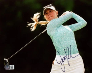 JESSICA KORDA SIGNED HANDSIGNIERT 8x10 FOTO GEFEIERT LPGA STAR BECKETT BAS - Bild 1 von 2