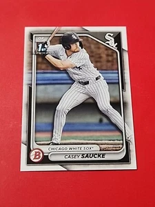 2024 Bowman Draft Paper Base BD-33 Casey Saucke Chicago White Sox - Picture 1 of 2