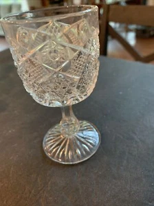 EAPG Goblet Clear Glass MaKean Mc Mean Martec - Picture 1 of 4