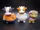 Lot Of 3 Lil Woodzeez Figures 2 Cows And Owl