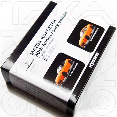 MAZDA ROADSTER + RF EDICIÓN 30 ANIVERSARIO CONJUNTO DE 2 2019 KYOSHO 1:64 NARANJA Foto 1 de 4