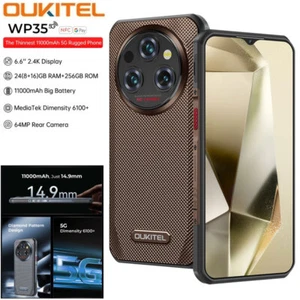 Unlocked 5G OUKITEL WP35 Rugged Mobile Android 14.0 Cell Phone Outdoor 11000mAh - Picture 1 of 21
