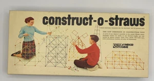 Construct-O-Straws Bauset Parker Brothers 1964 Konstruktionsspielzeug Vintage - Bild 1 von 5
