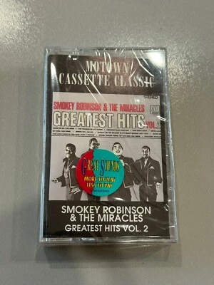 SMOKEY ROBINSON & THE MIRACLES GREATEST HITS VOL 2 Cassette Tape Funk Soul Seal Foto 1 de 2